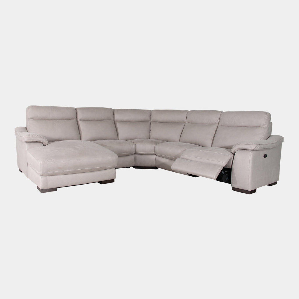 Caruso LHF Power Recliner Corner Chaise Sofa Fabric