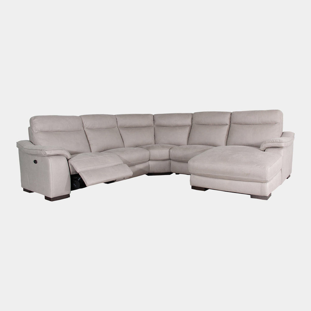 Caruso RHF Power Recliner Chaise Corner Sofa Fabric