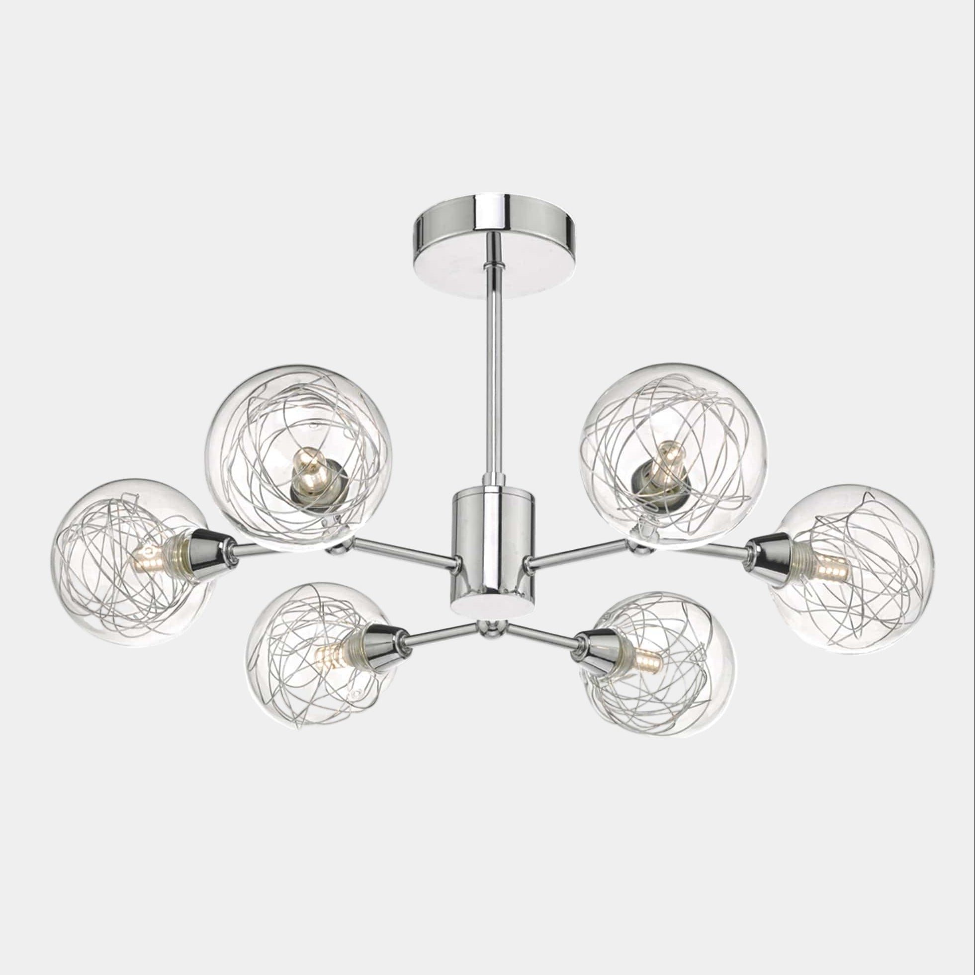 Mattie Chrome - Ceiling Light