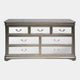 Wide 7 Drawer Chest Eucalyptus With Mirror Front
