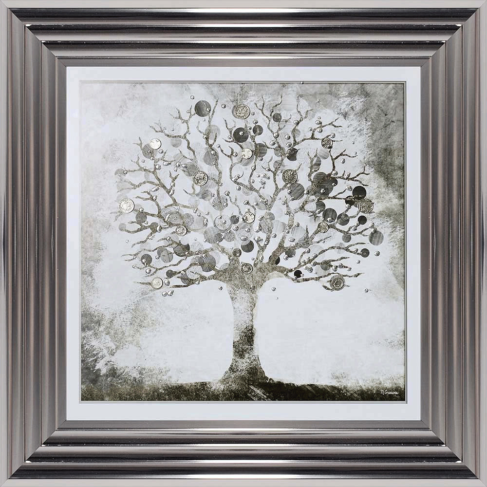 money tree picture in frame Money Tree Small - Liquid Art