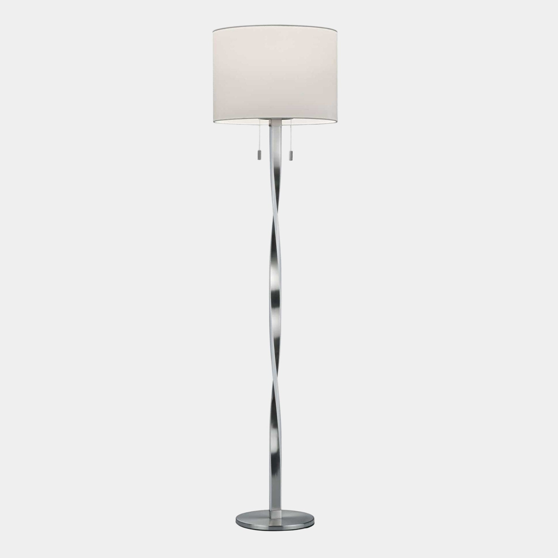 Twin Nickel - Floor Lamp