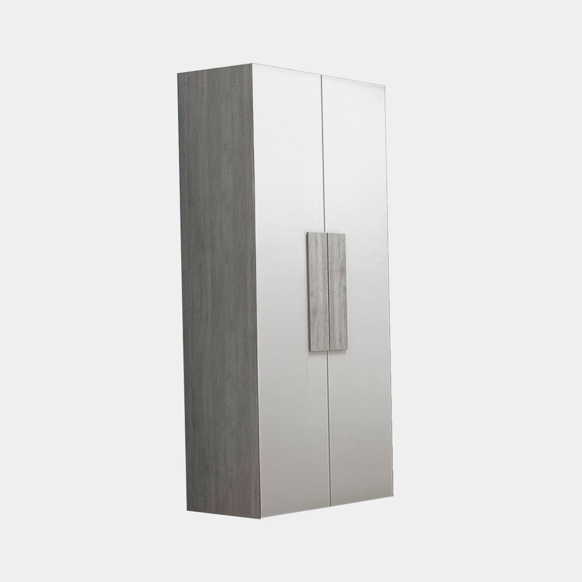 2 Doors Wardrobe Titanio/Silver Ash (Self Assembly Required)