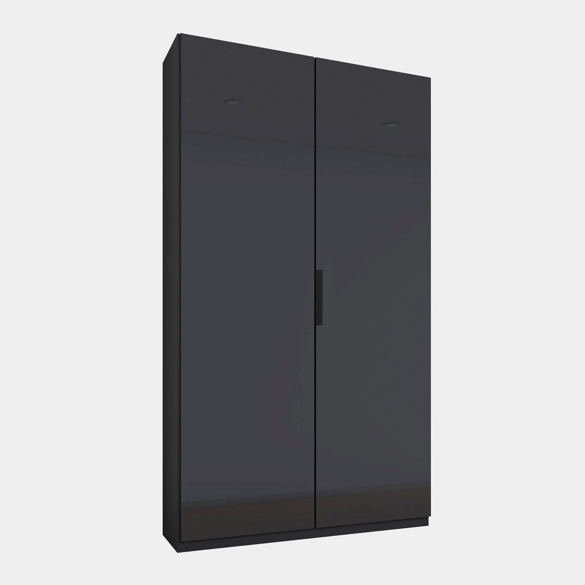 5F9J 101cm 2 Door Hinged Wardrobe With Coloured Glass Front