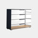 6S26 80cm 4 Drawer Wide Chest With Mirrored Glass Front