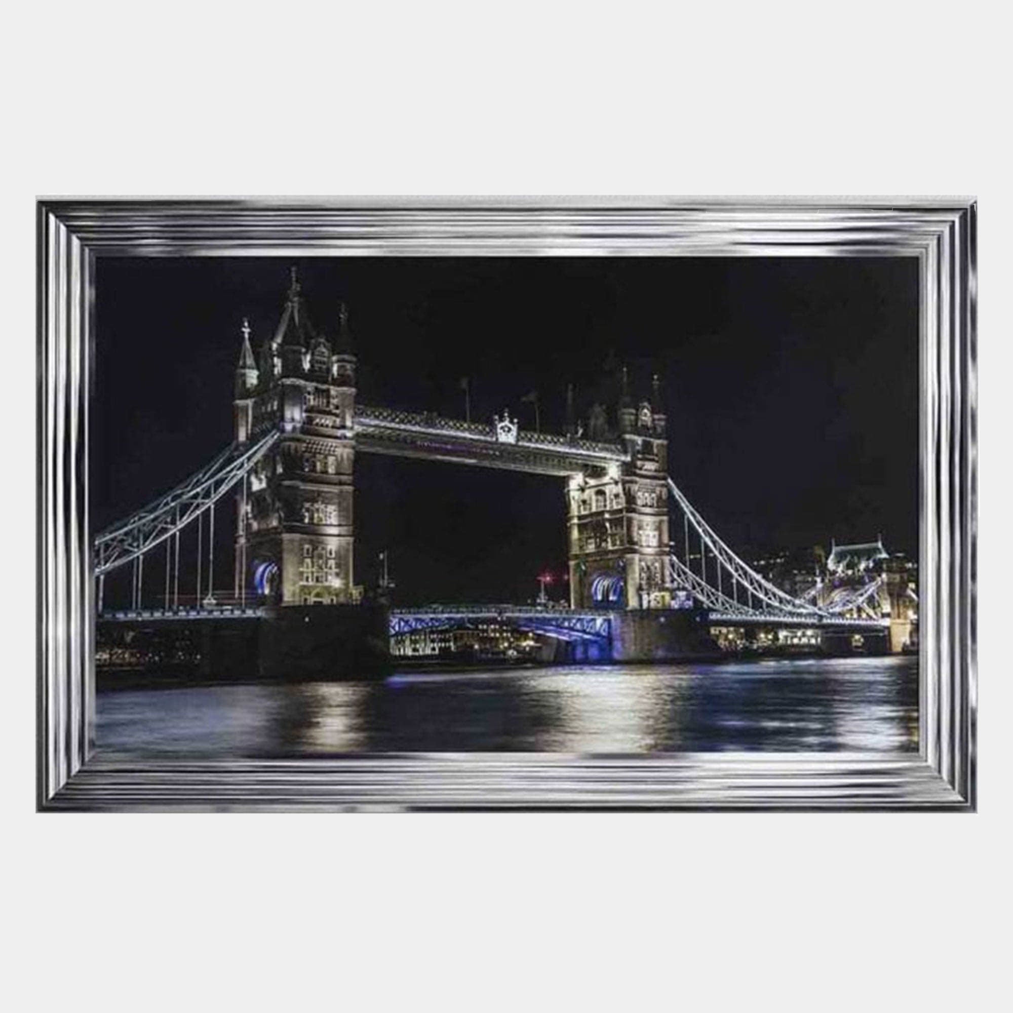 Tower Bridge - Framed Liquid Wall Art