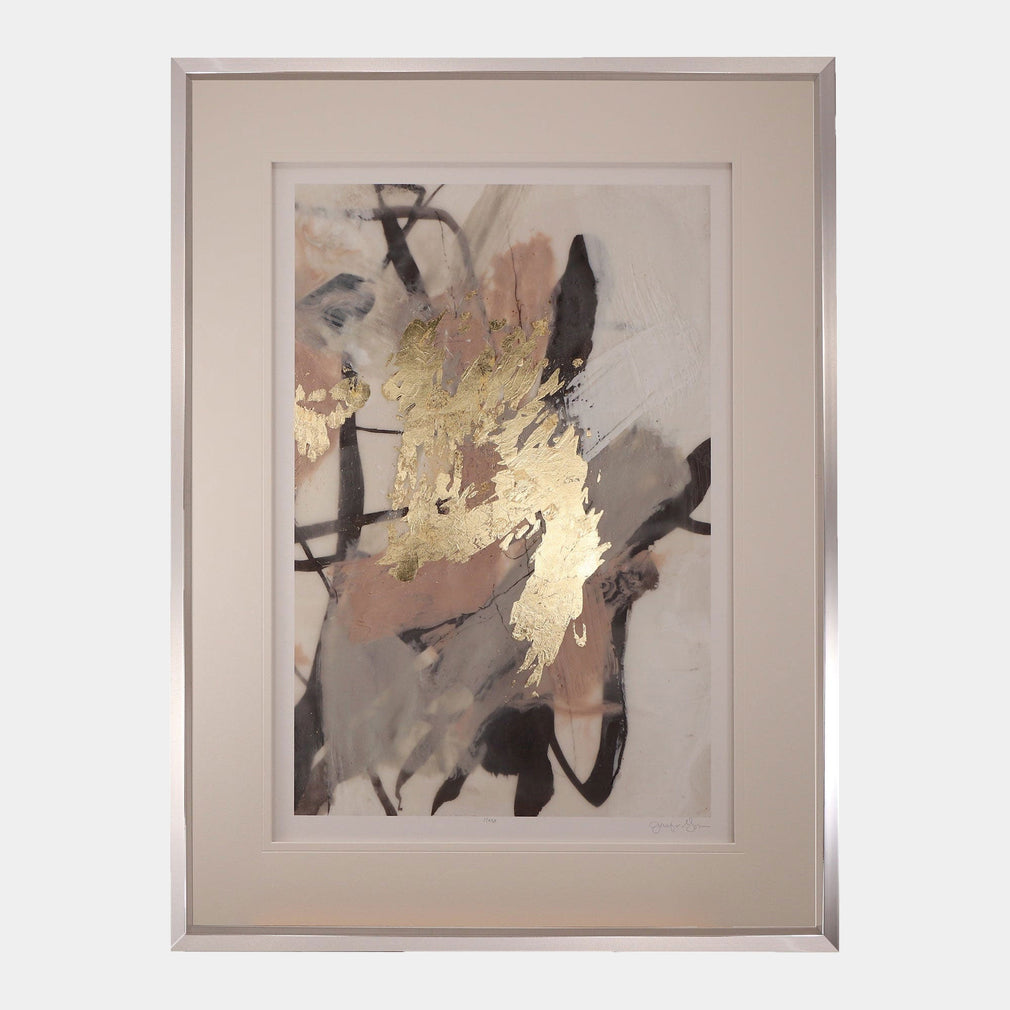 Golden Blush II - Framed Wall Art Print