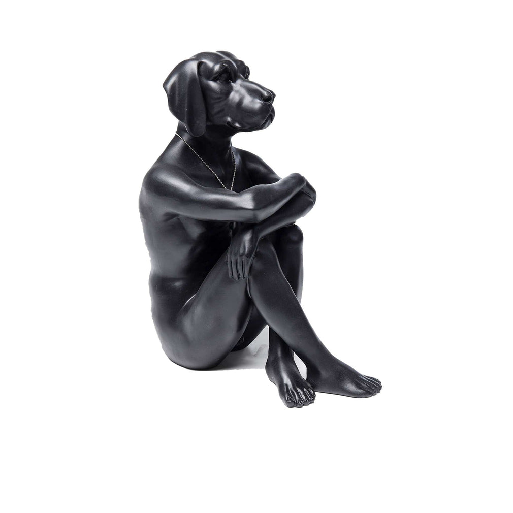 Dog Figure Arms Folded - High Gloss Black