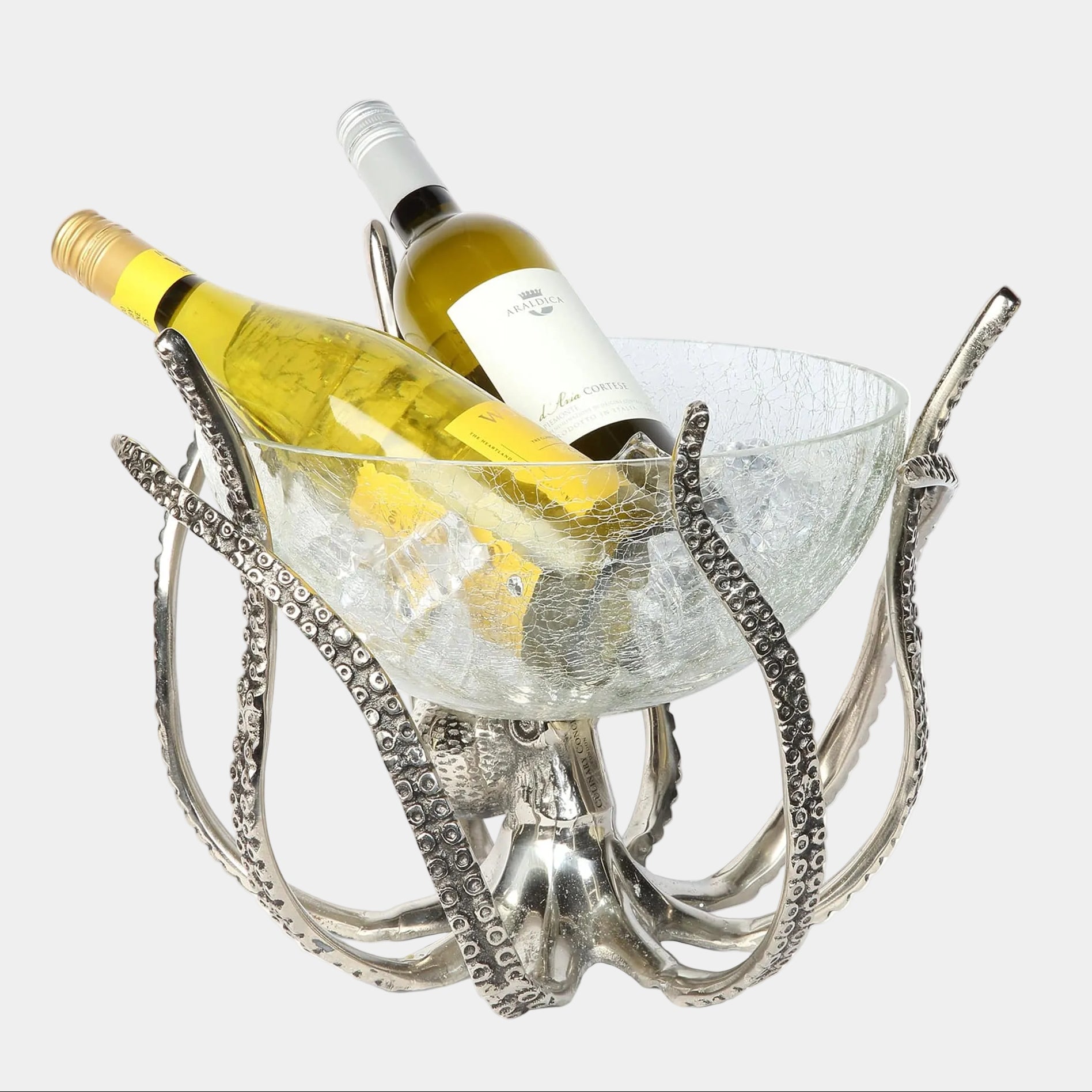 Culinary Concepts Octopus - Bowl & Stand, Silver