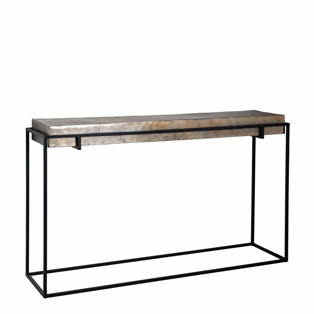 Fairway - Console Table Champagne Finish