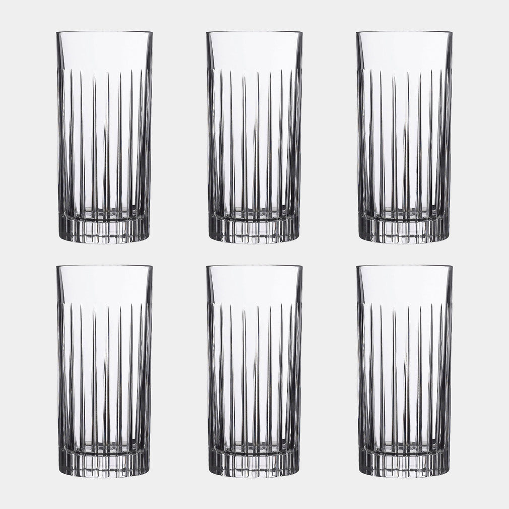 RCR Crystal Timeless - Hi Ball Glasses, Set Of 6