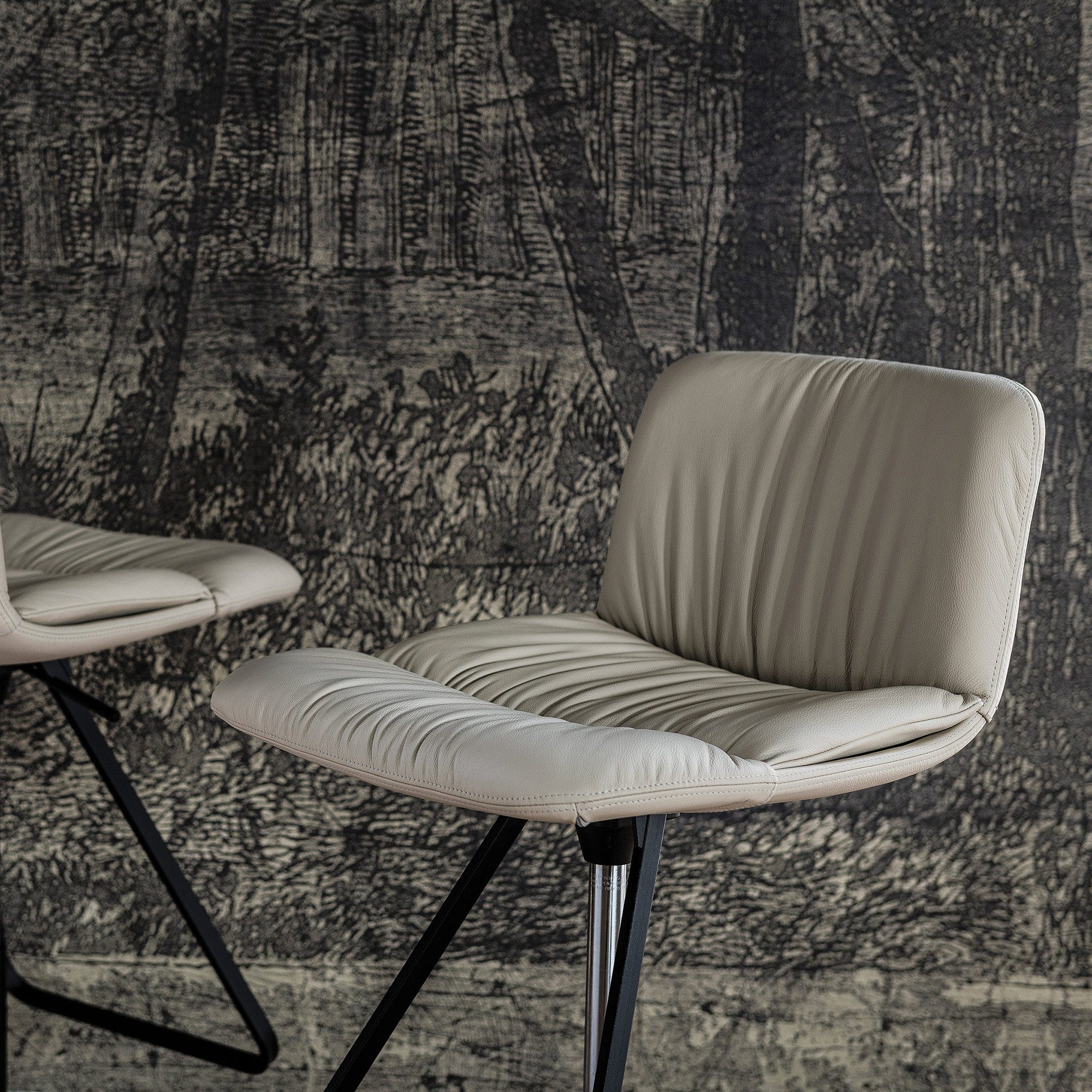 Cattelan Italia Axel X - Swivel Bar Stool, Synthetic Leather