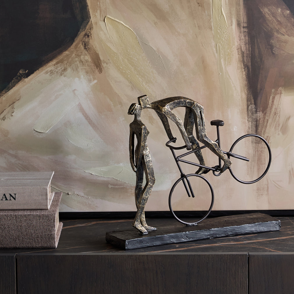 Balance of Love - Antique Bronze Sculpture