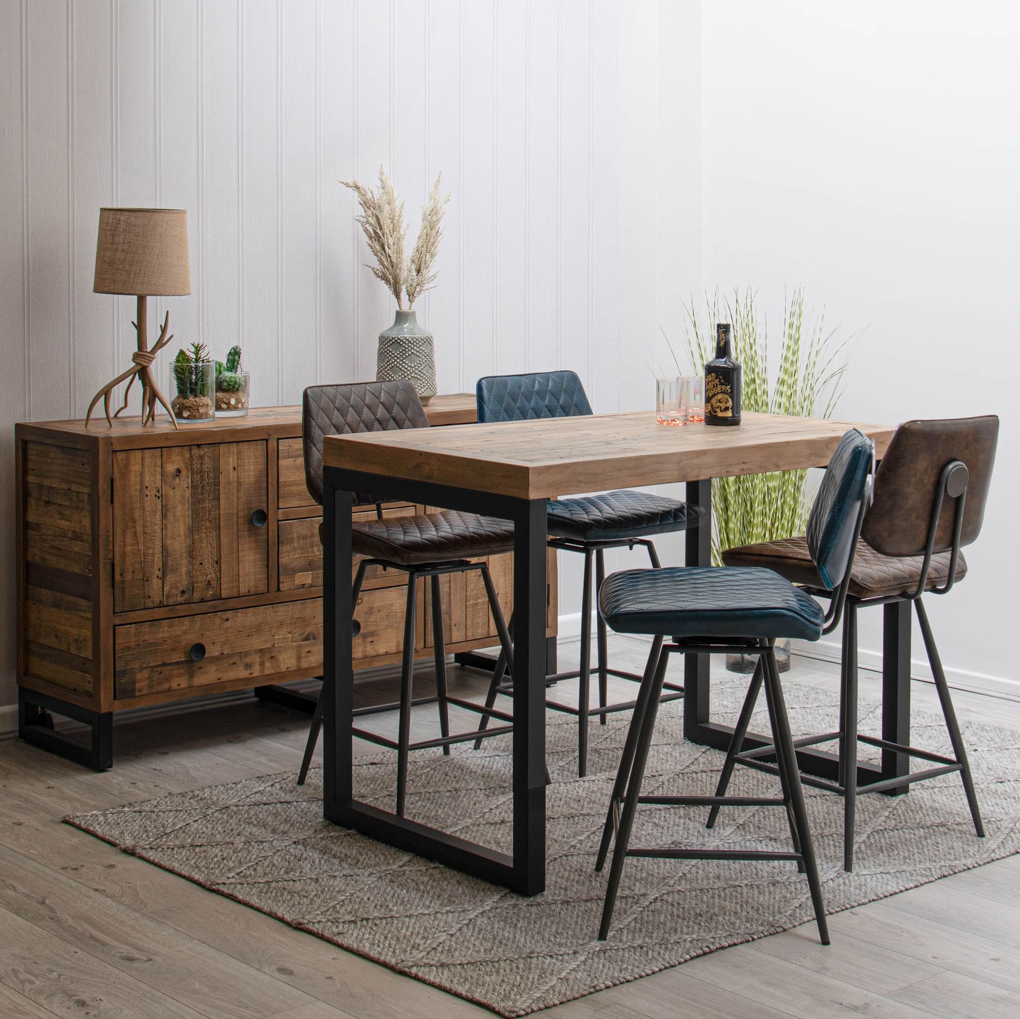 Rectangular Bar Table Reclaimed Timber