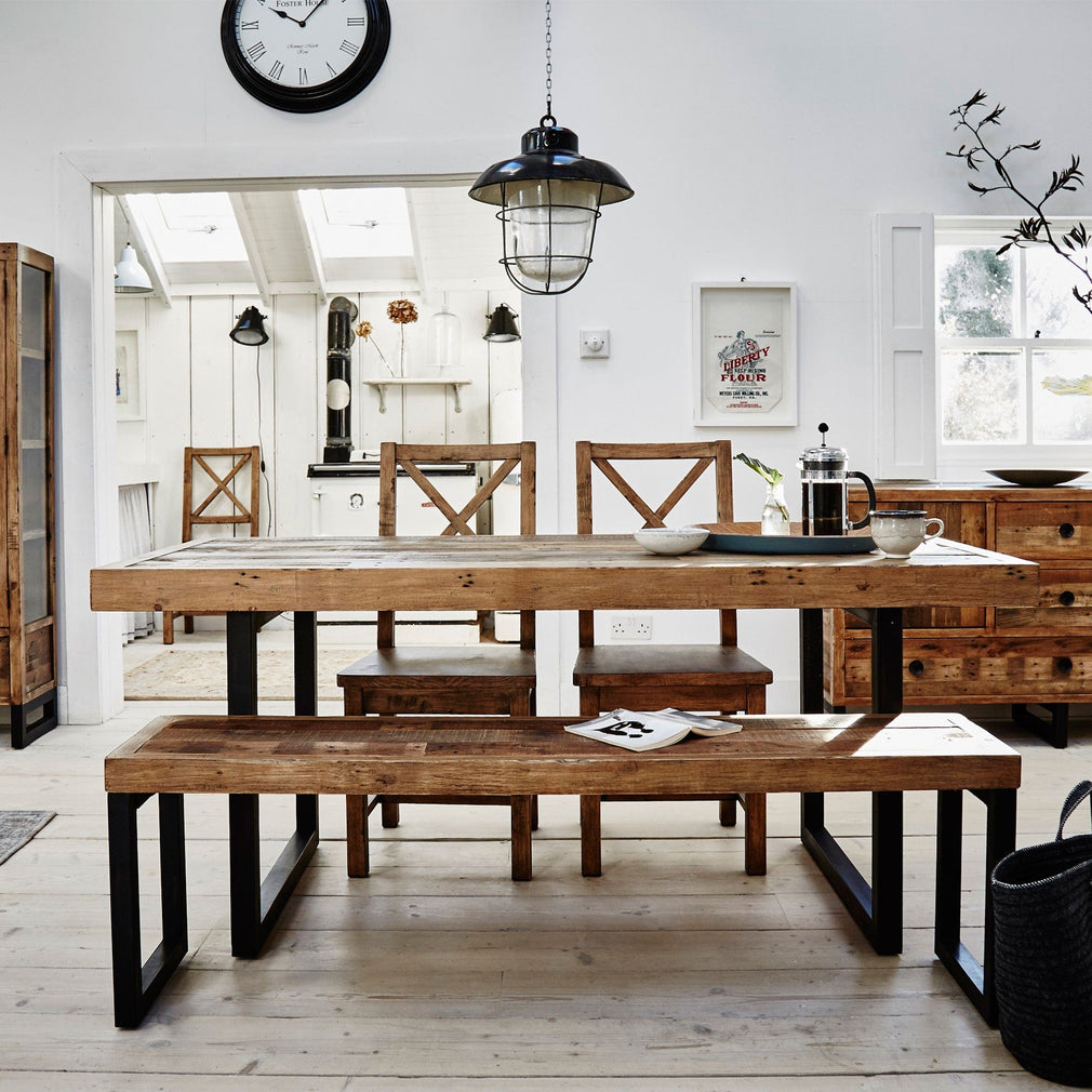 Delta - 140cm Extending Dining Table & 4 Upholstered Chairs