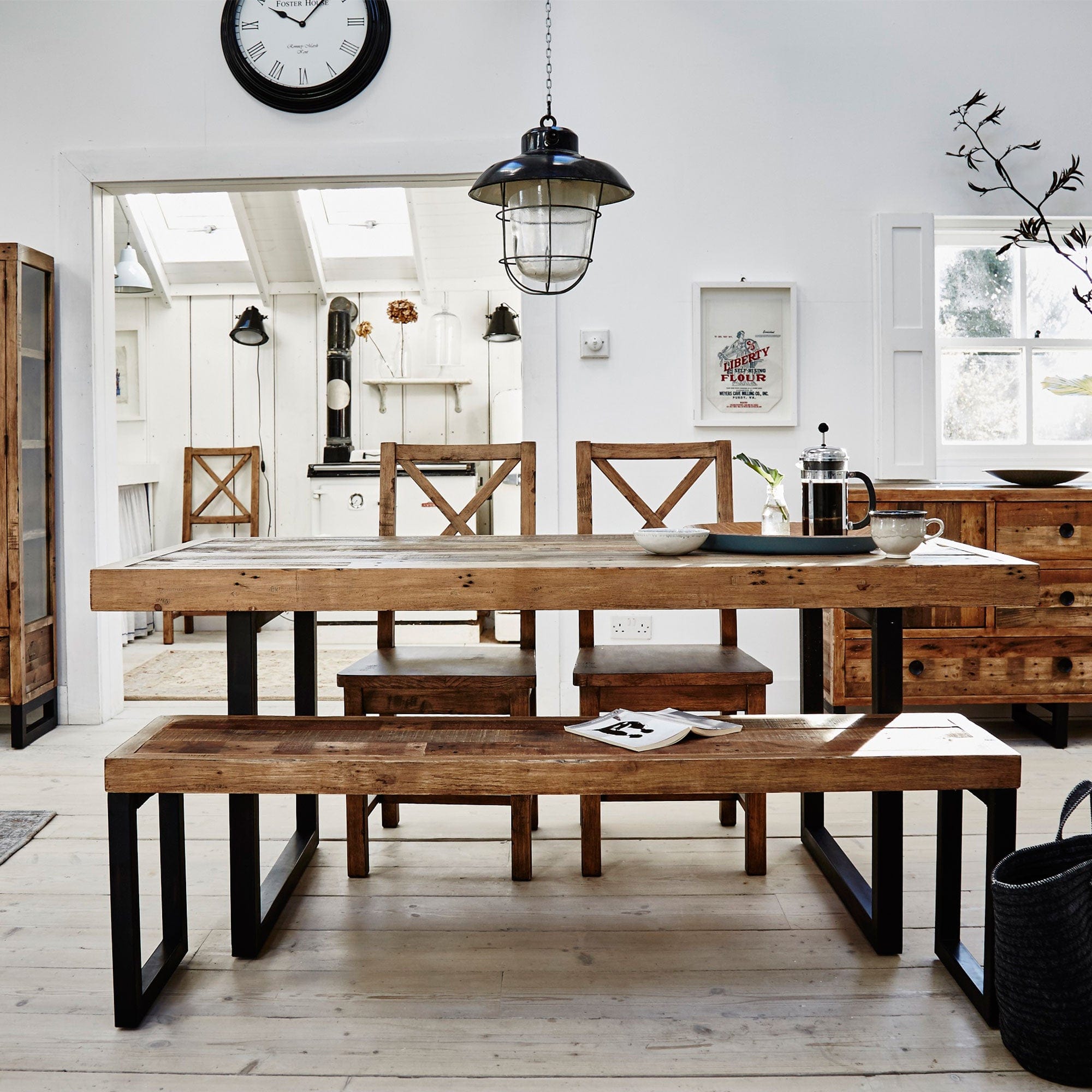 Delta - 140cm Extending Dining Table & 4 Upholstered Chairs