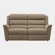 Large 2 Seat Sofa With Double Power Recliners With USB Ports In Fabric Grade A