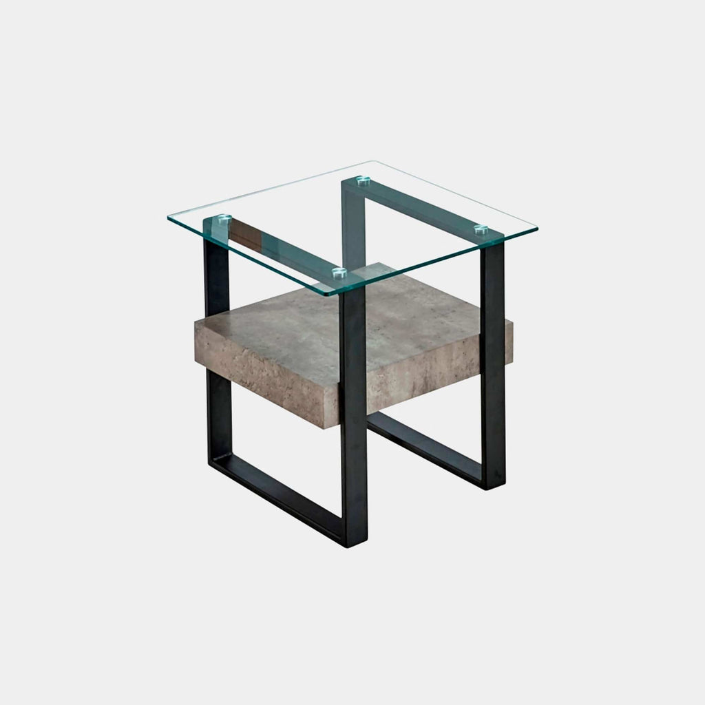 Faraday Glass End Table