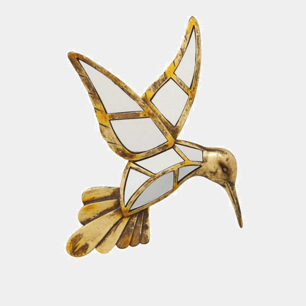 Gold Hummingbird - Decorative Wall Mirror