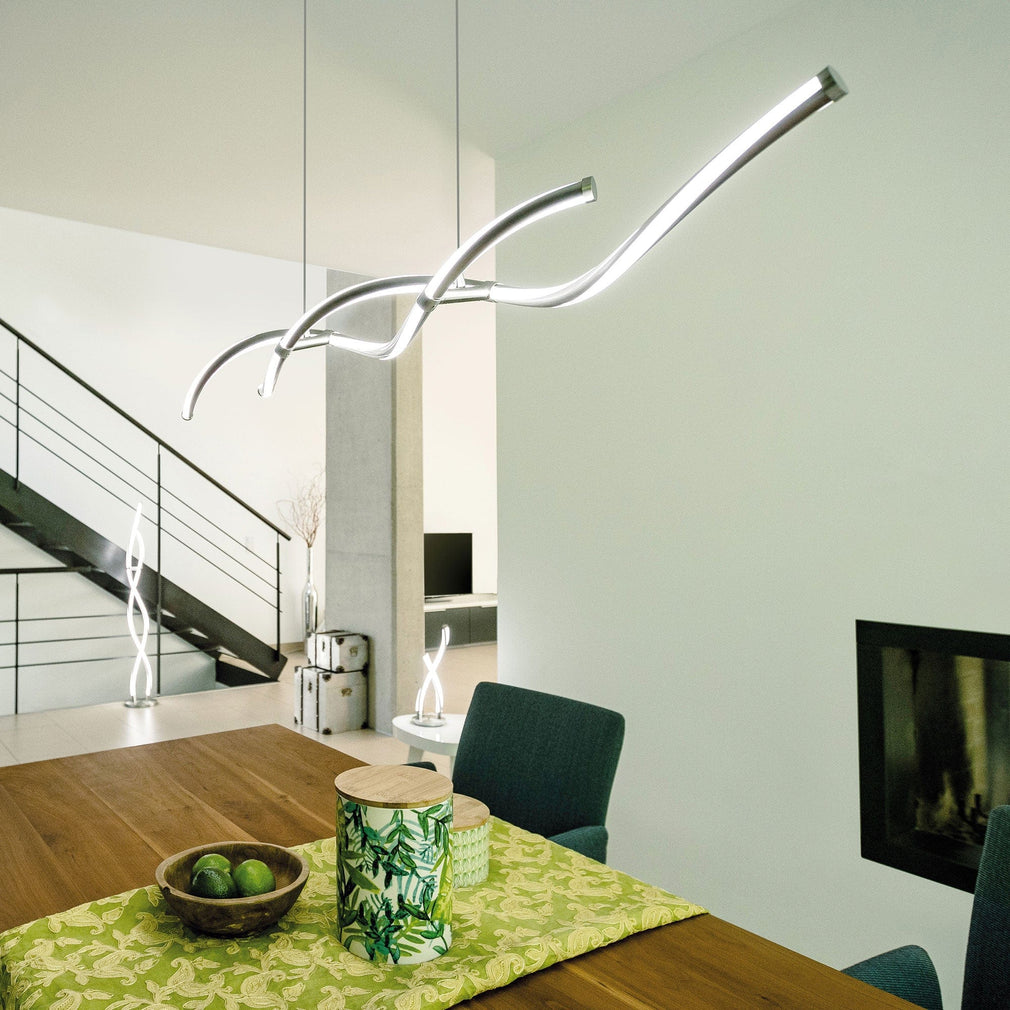 Twist LED Pendant Aluminium