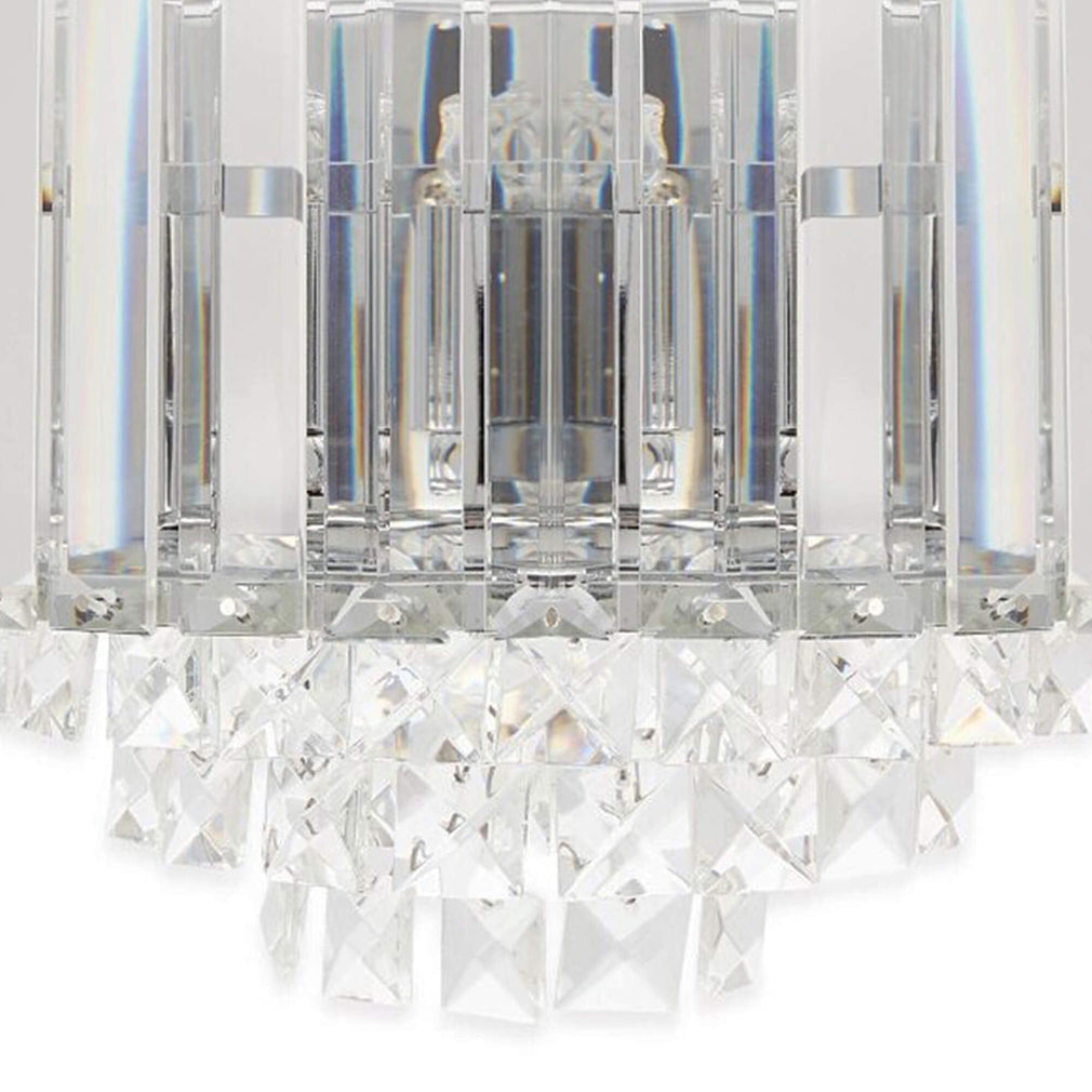 LA Collection Vienna Wall Light Crystal/Chrome