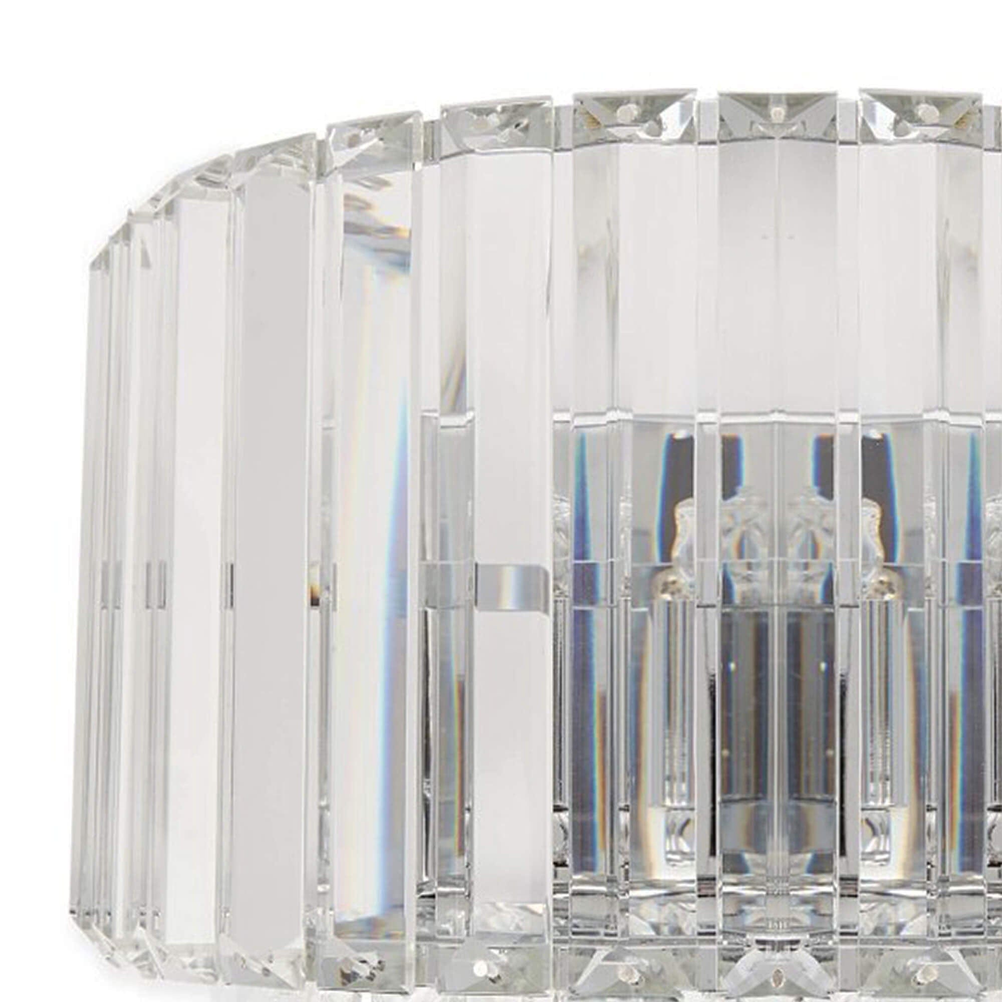 LA Collection Vienna Wall Light Crystal/Chrome