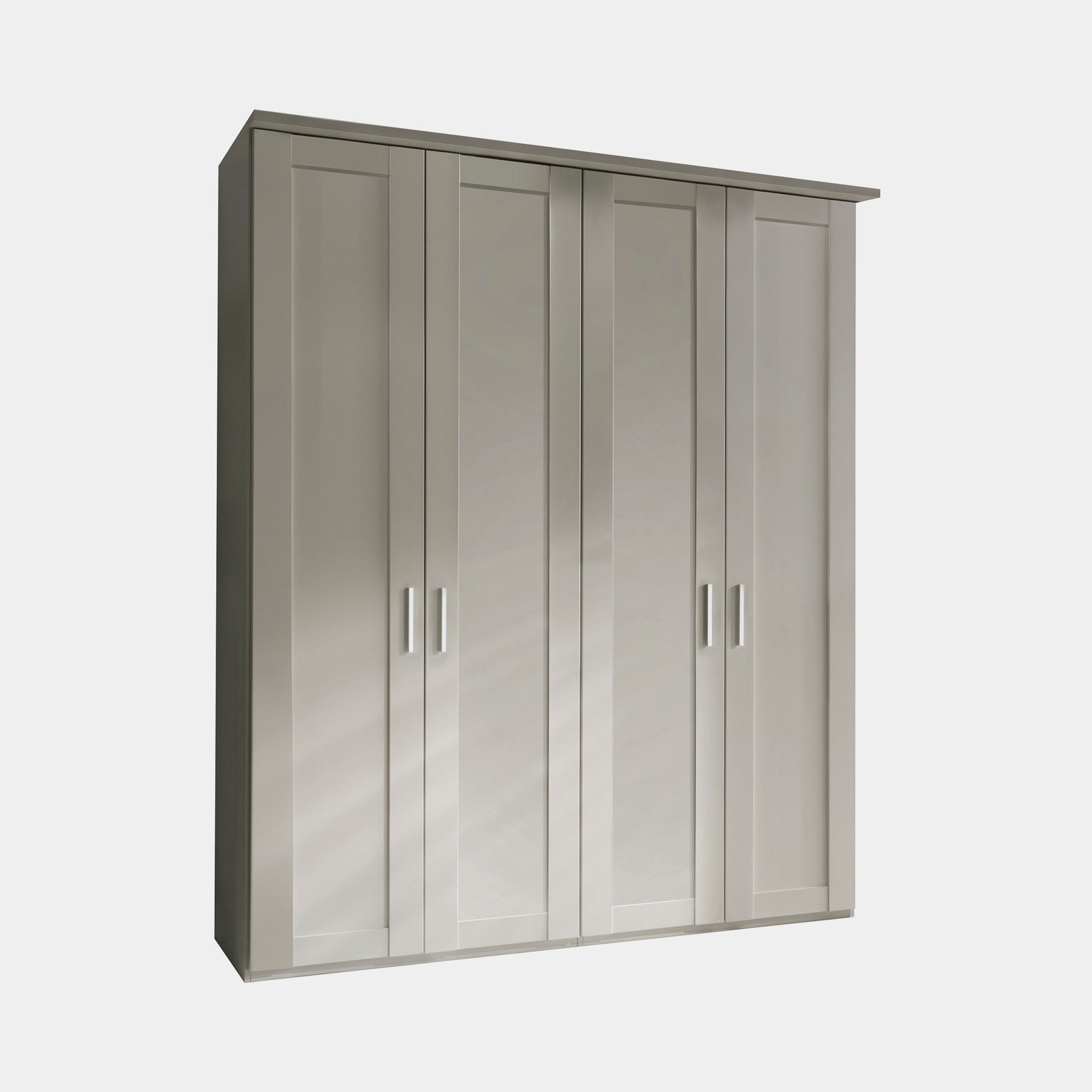 Milton  - 4 Plain Door 200cm Hinged-door Wardobe