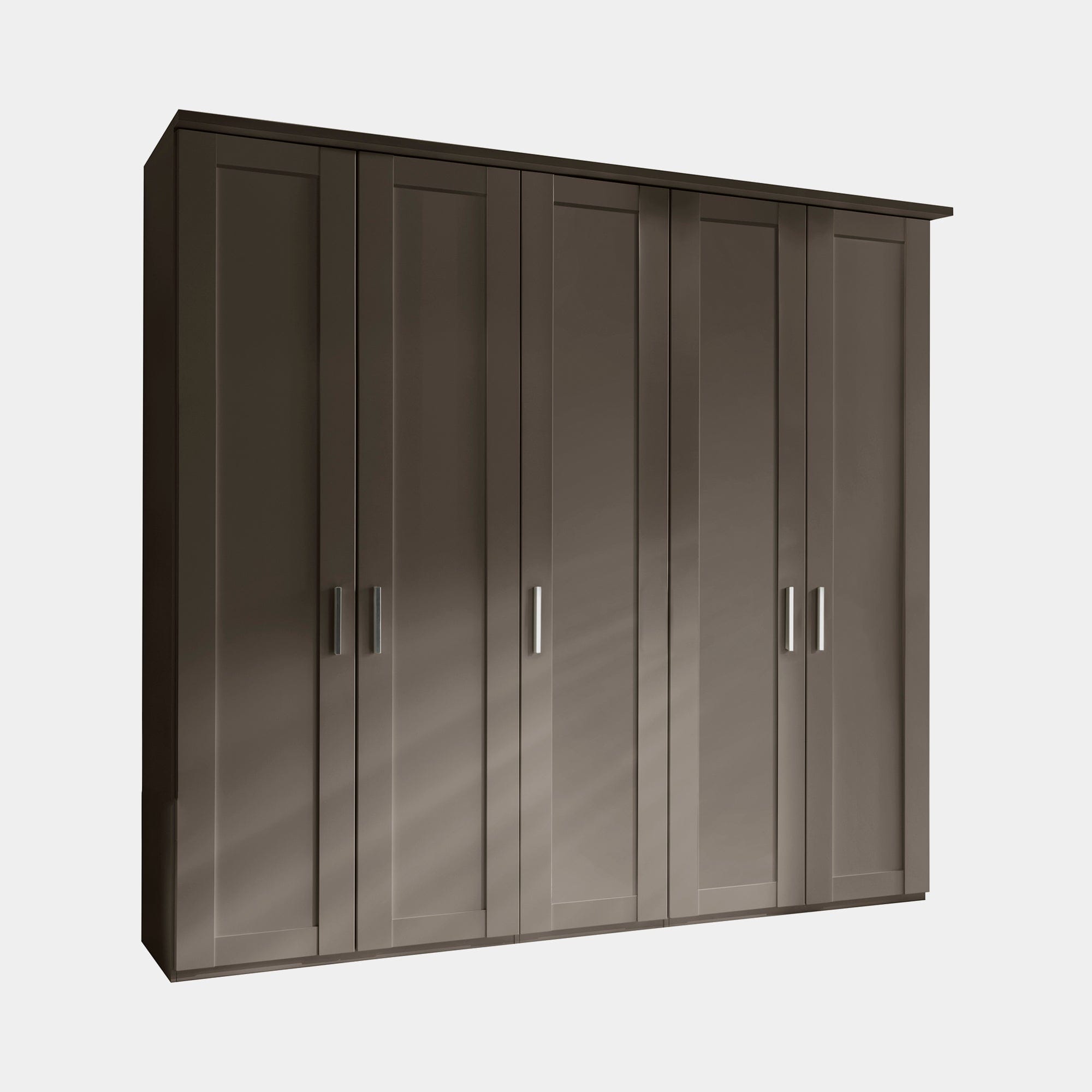 Milton  - 5 Plain Door 250cm Hinged-door Wardobe