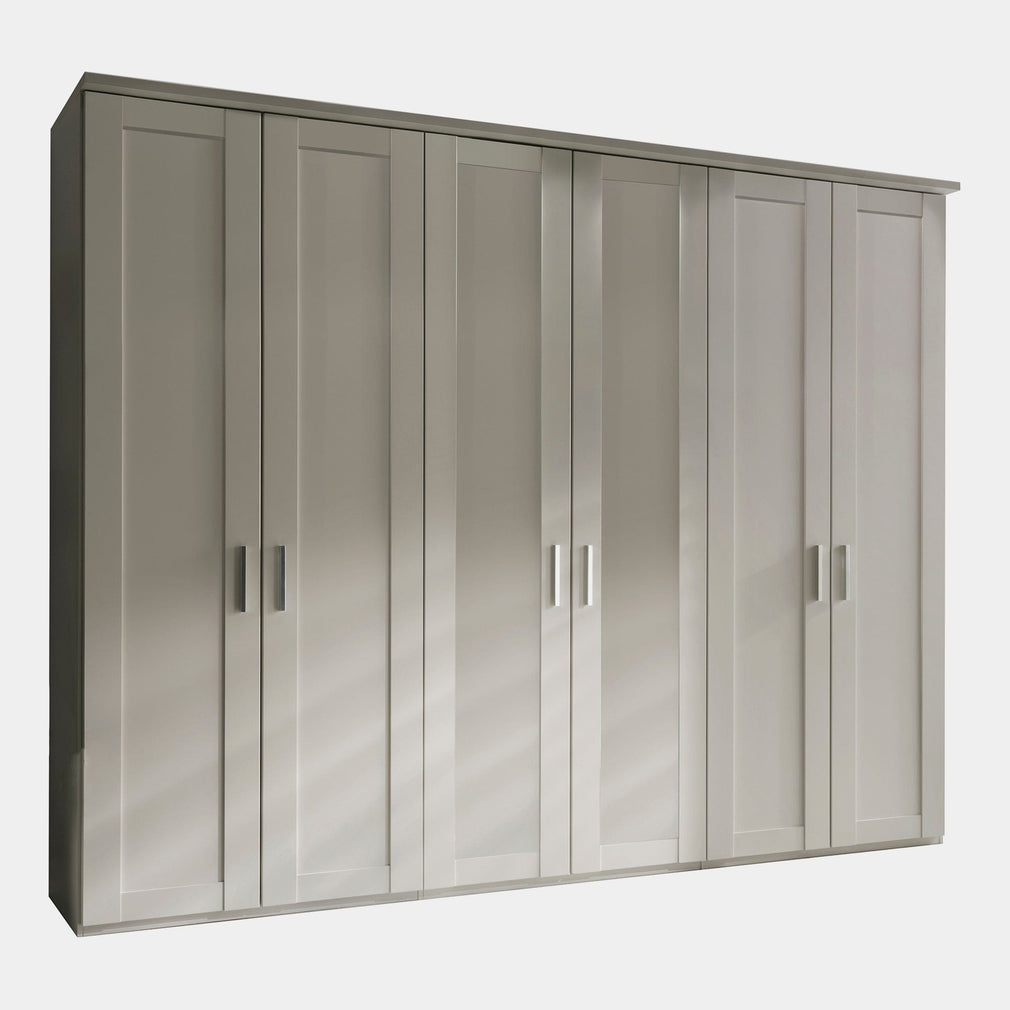 Milton  - 6 Plain Door 300cm Hinged-door Wardobe