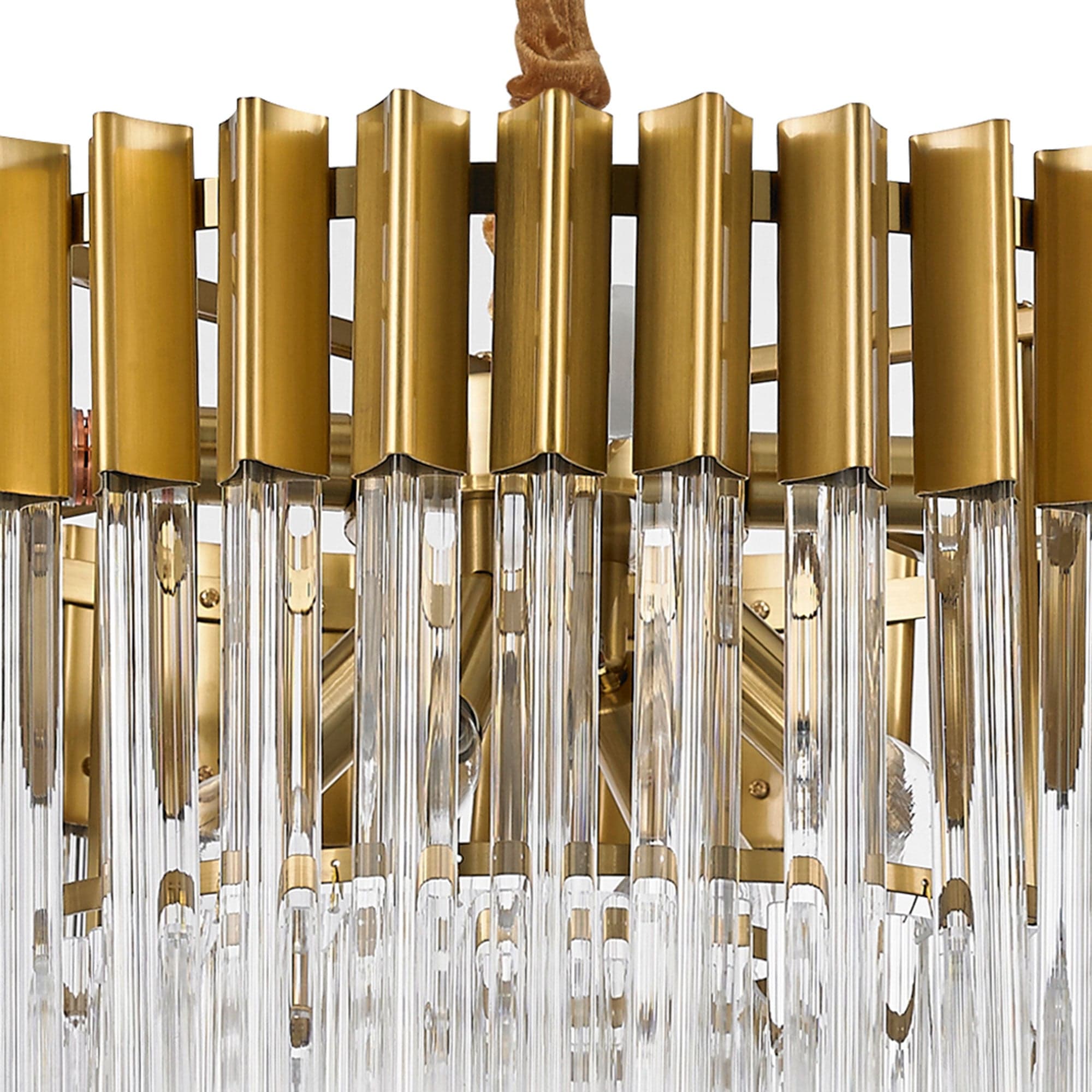 Avadi 8 Pendant Brass Glass (W1)