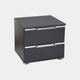 636Z PG1 47cm 2 Drawer Bedside Table In Colour With Horizontal Trim Self Assembly Required
