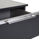636Z PG1 47cm 2 Drawer Bedside Table In Colour With Horizontal Trim Self Assembly Required