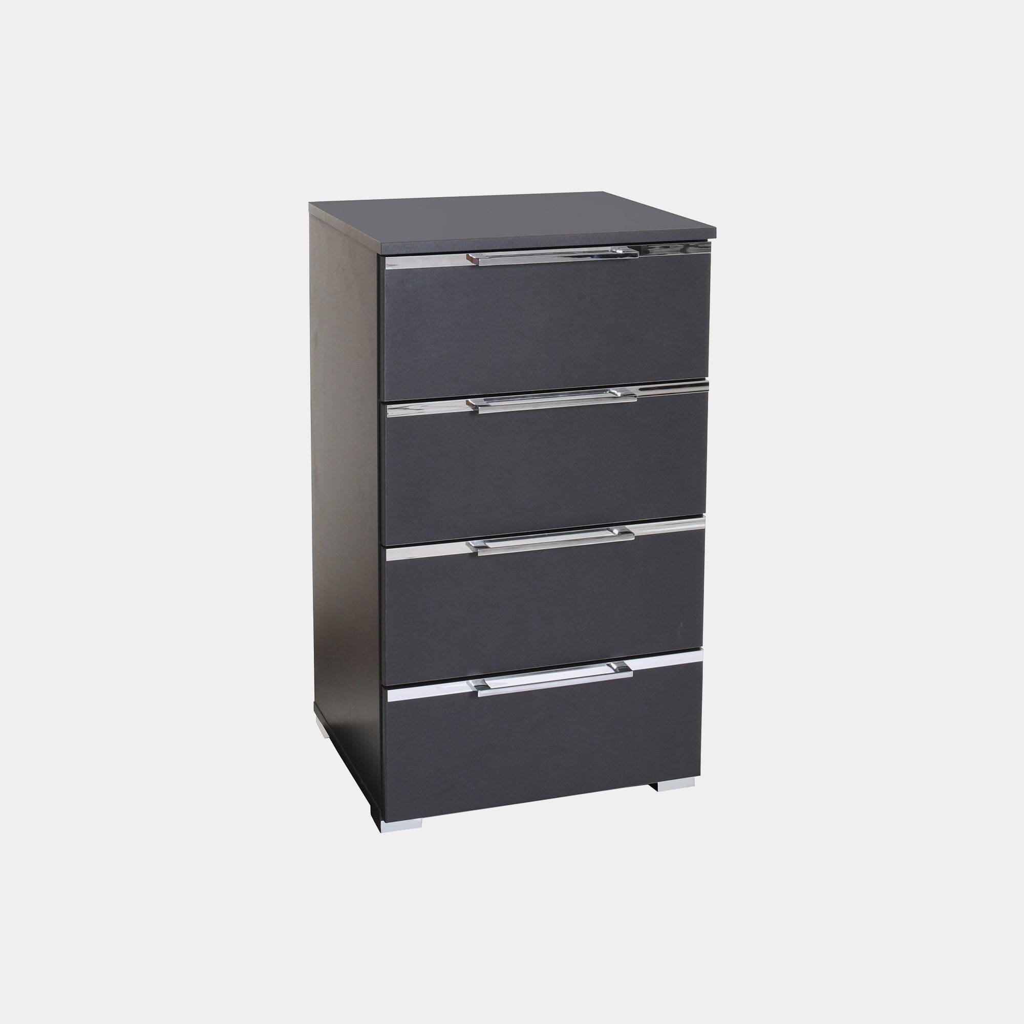 638N PG1 47cm 4 Drawer Bedside Table In Colour Finish  Self Assembly Required