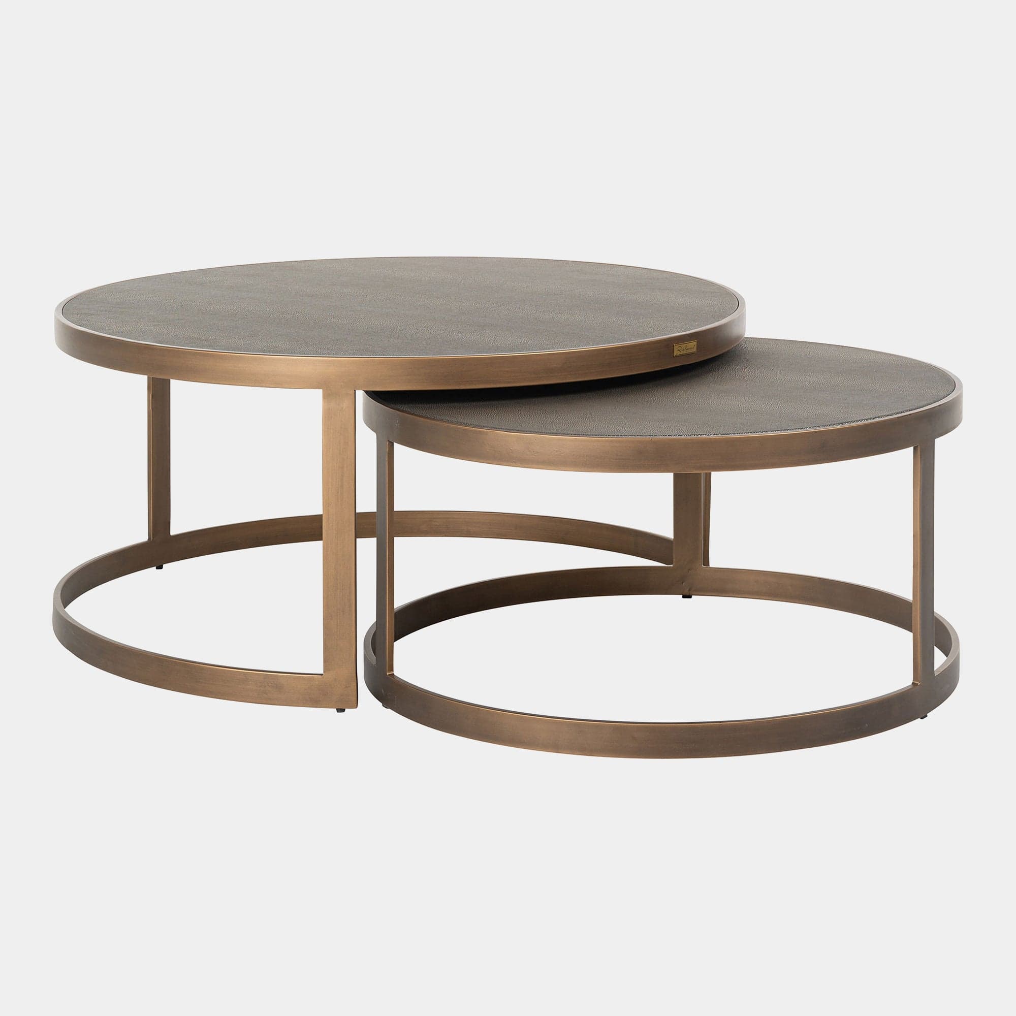 Ridgeville - Set Of 2 Coffee Tables Shagreen Finish