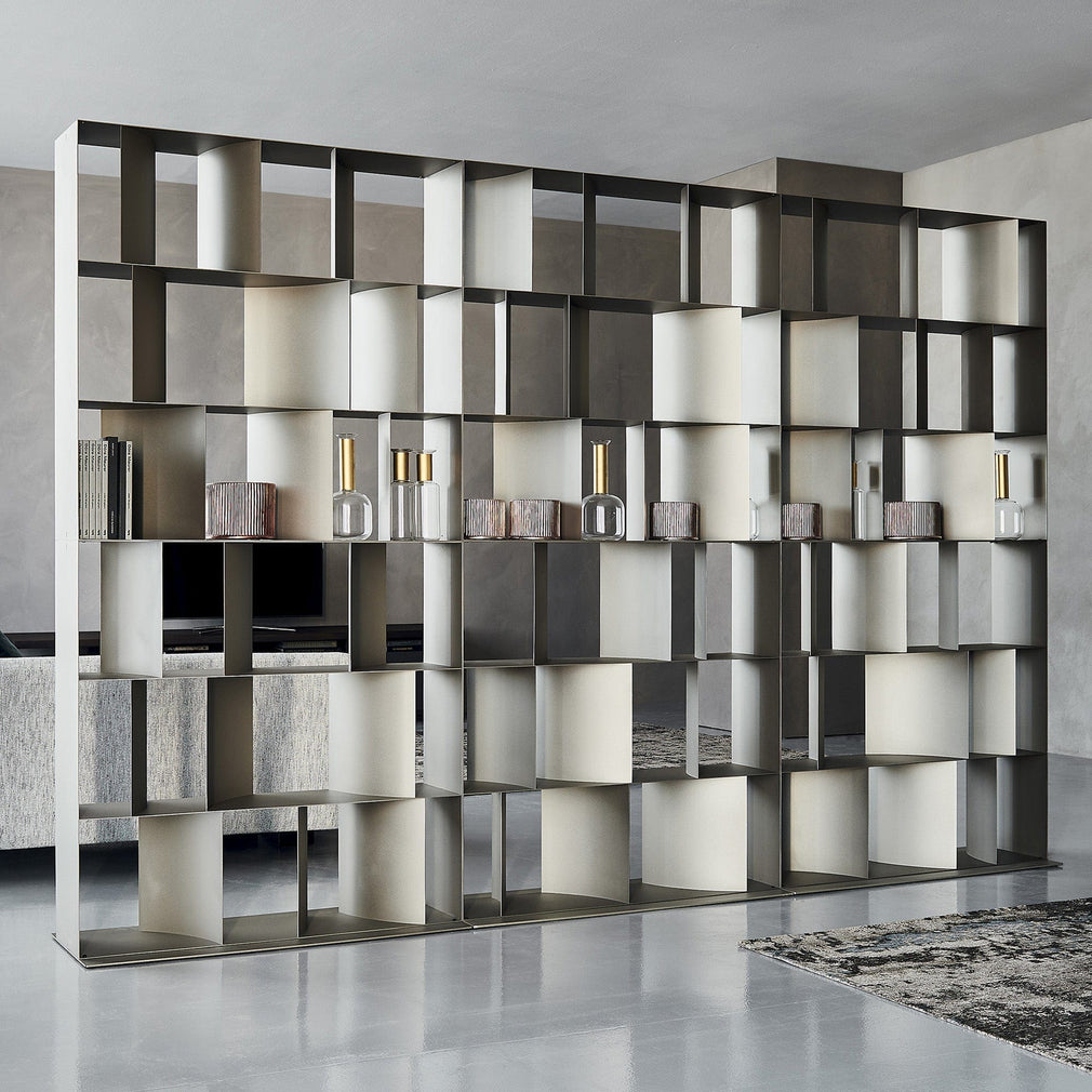 100cm x 100cm Bookcase In GFM11 Titanium
