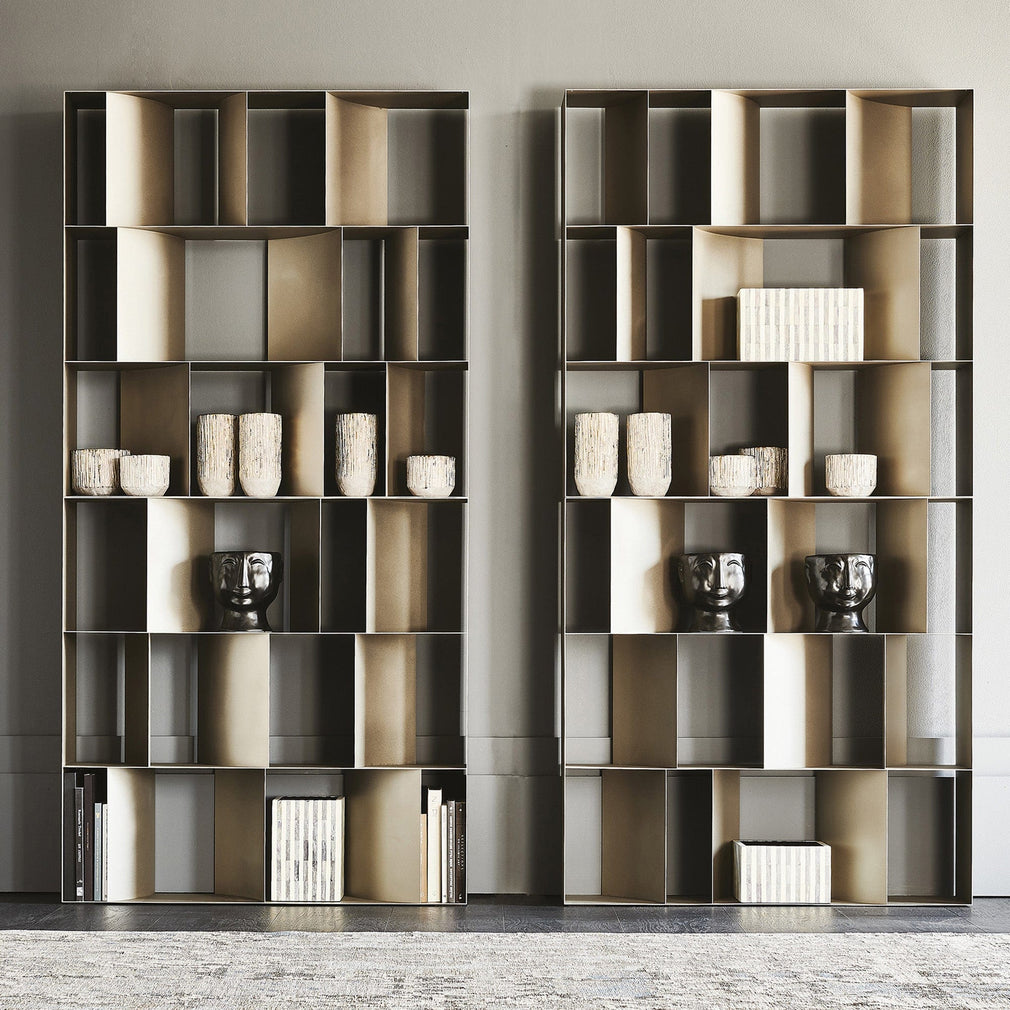 100cm x 100cm Bookcase In GFM11 Titanium
