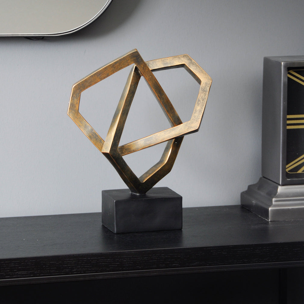 Cubist - Vintage Bronze Sculpture