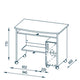 4035-5525 Desk - Sonoma Oak Finish  (Self Assembly Required)