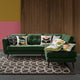 Orla Kiely Ivy - Corner Group With RHF Chaise In Fabric Premium Plain