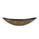 Molten Ellipse Bowl Brushed Gold Metal