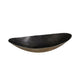 Molten Ellipse Bowl Brushed Gold Metal