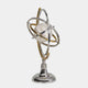 Armilliary - Silver Globe Sculpture