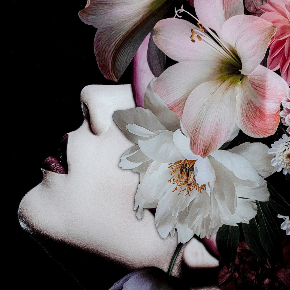 Flowery Beauty Glass Picture 80x120
