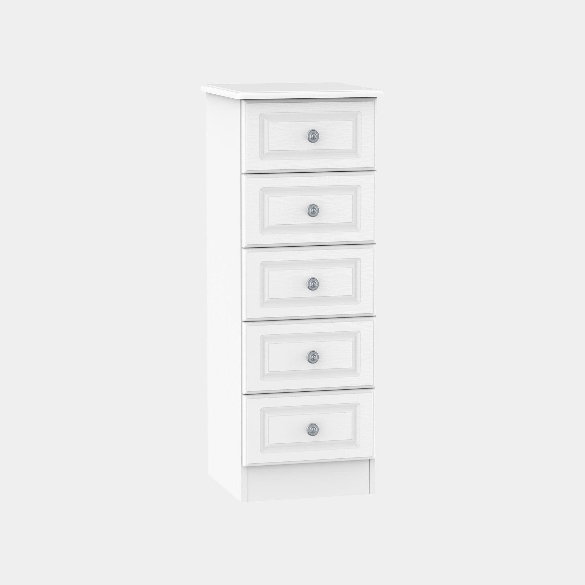 Ashford - 5 Drawer Locker In White