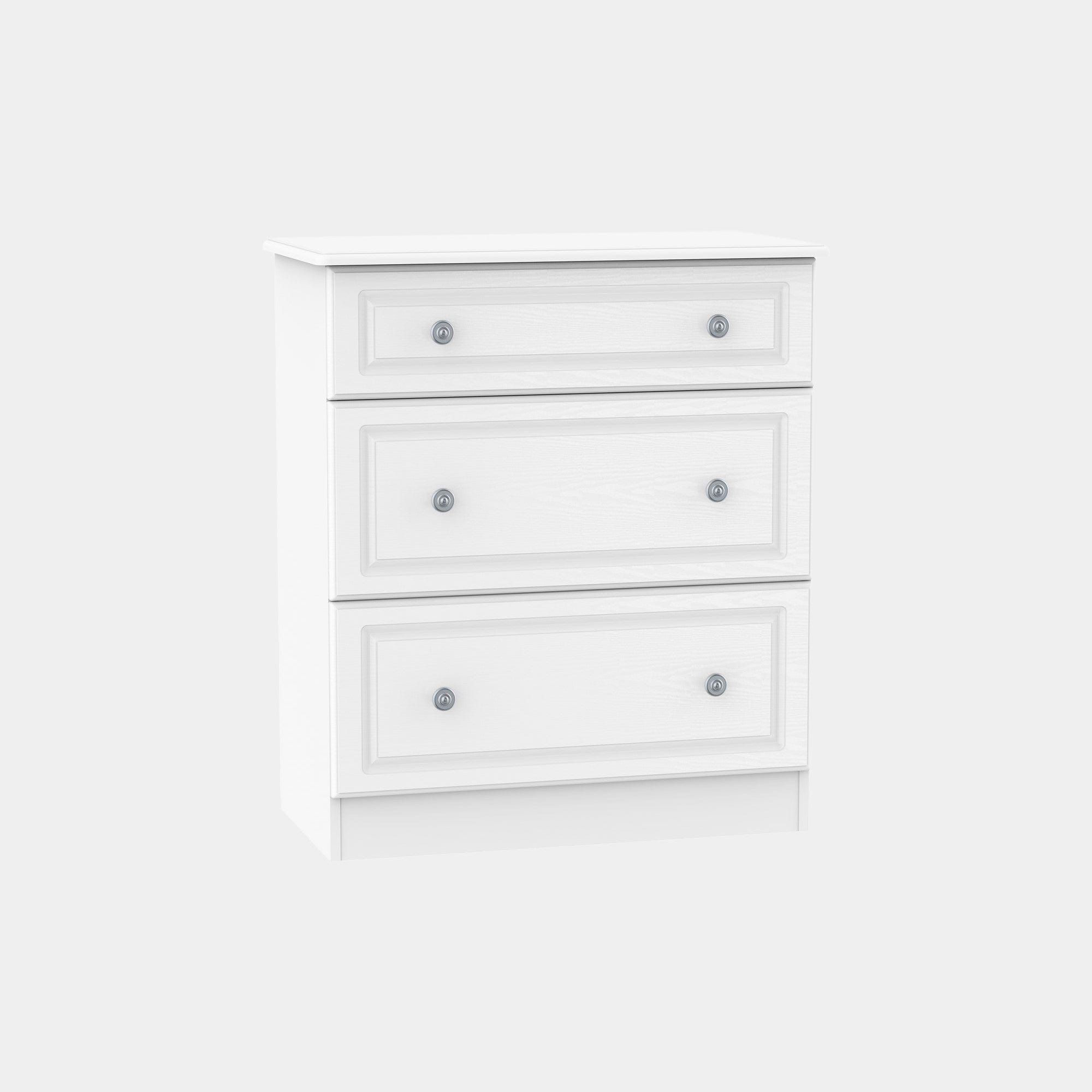 Ashford - 3 Drawer Deep Chest In White
