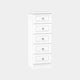 Penshurst - 5 Drawer Locker In White
