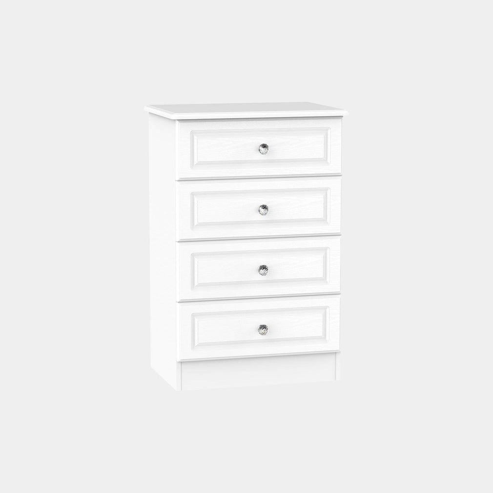 Penshurst - 4 Drawer Midi Chest In White