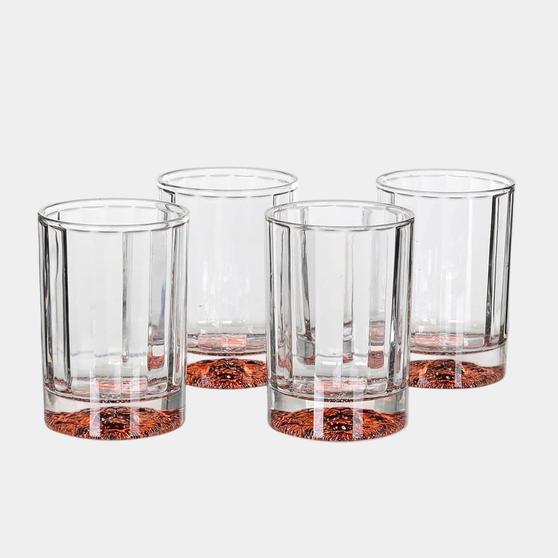Lionhead Rose Gold - Glass Tumblers, Set of 4