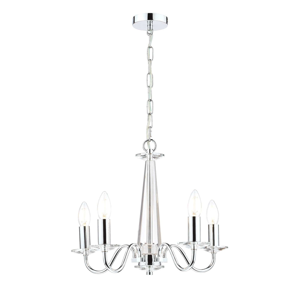 Blake 5 Light Pendant Crystal