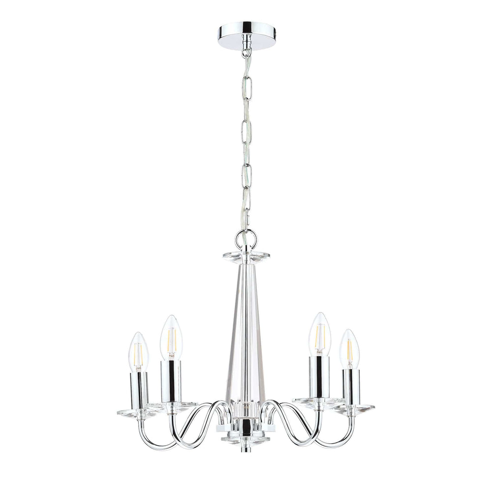 Blake 5 Light Pendant Crystal